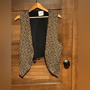 Vintage 1980s Geometric Vest